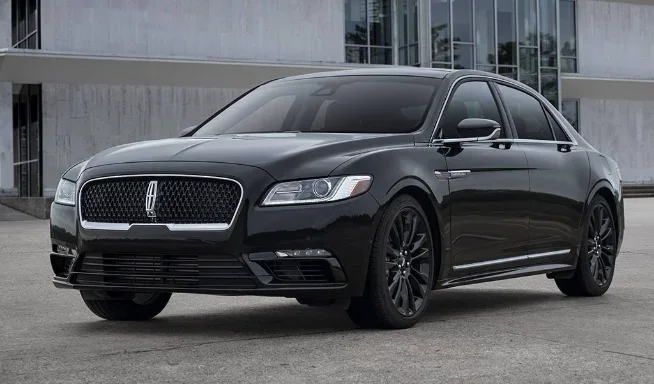 Black Lincoln Continental executive sedan for Surrey limo service