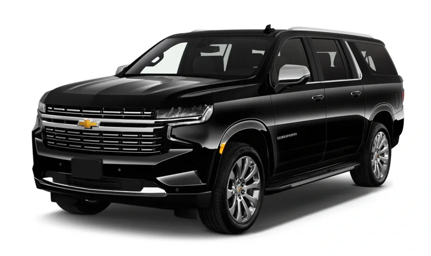 Black luxury SUV for private Surrey transportation